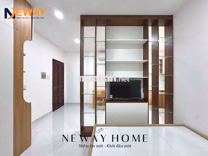Căn hộ 1PN Cao cấp, Full nội thất ngay Vạn Hạnh Mall, Cửa sổ trời