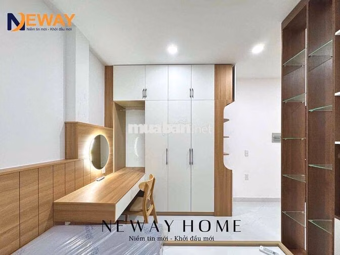 Căn hộ 1PN Cao cấp, Full nội thất ngay Vạn Hạnh Mall, Cửa sổ trời