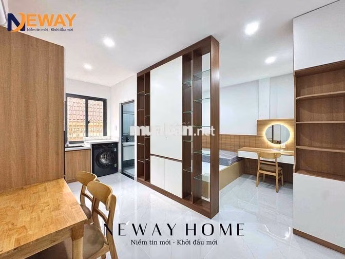 Căn hộ 1PN Cao cấp, Full nội thất ngay Vạn Hạnh Mall, Cửa sổ trời