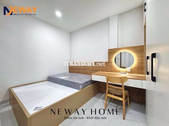 Căn hộ 1PN Cao cấp, Full nội thất ngay Vạn Hạnh Mall, Cửa sổ trời