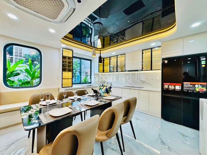 ⭐️Nhà 4 lầu đẹp Cao cấp hẻm xe hơi 5m Nơ Trang Long, P7, Q.Bình Thạnh,