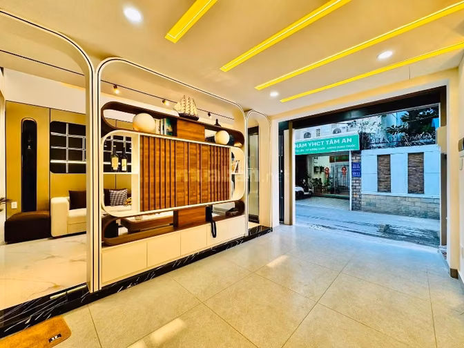 ⭐️Nhà 4 lầu đẹp Cao cấp hẻm xe hơi 5m Nơ Trang Long, P7, Q.Bình Thạnh,