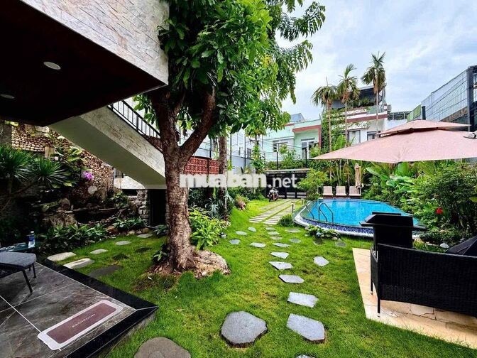 Cho thuê villa 2 tầng sân vườn kiệt #CHẾ #LAN #VIÊN - ( ngang 10m )