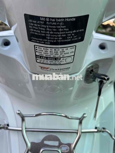 Honda Future 125fi 2025 Trắng 2000km