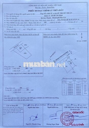 Bán đất mặt tiền đường nhựa phường 1 thành phố Bảo Lộc