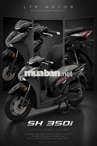 Honda SH 350i 2022 Máy Thái Đen Sporty Bstp 356.70