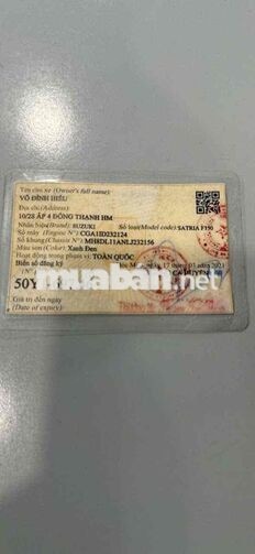 Suzuki Satria F150 Xanh Đen