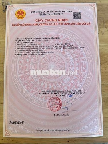 Chính chủ cần bán mảnh đất thổ cư tại Phường Tân An Hội, giá 15tr/m2
