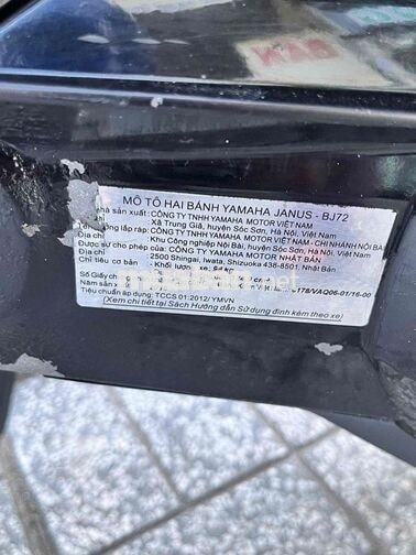 Yamaha Janus 2016 Đen Việt Nam