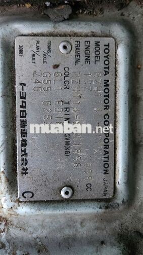 Toyota Hiace 2001 hết niên hạn giá siêu rẻ, có đổi