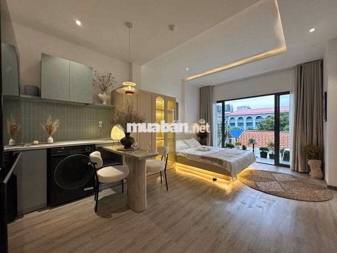🏡CHO THUÊ CĂN HỘ MỚI 100% - BAN CÔNG FULL NỘI THẤT GẦN NHÀ THỜ ĐỨC BÀ