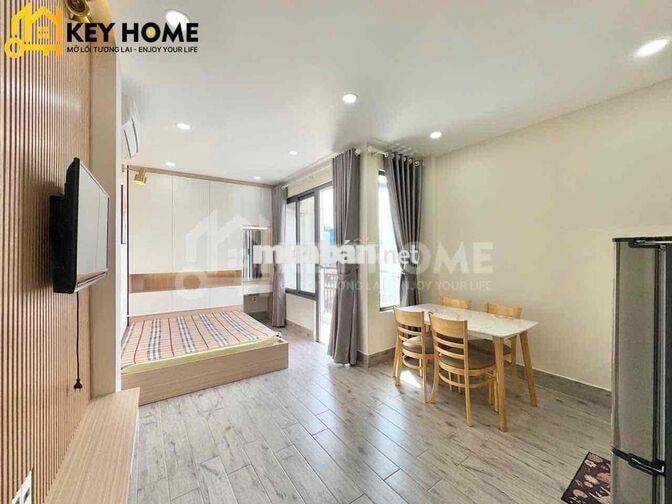 chính chủ cho thuê studio full nội thất,ban công