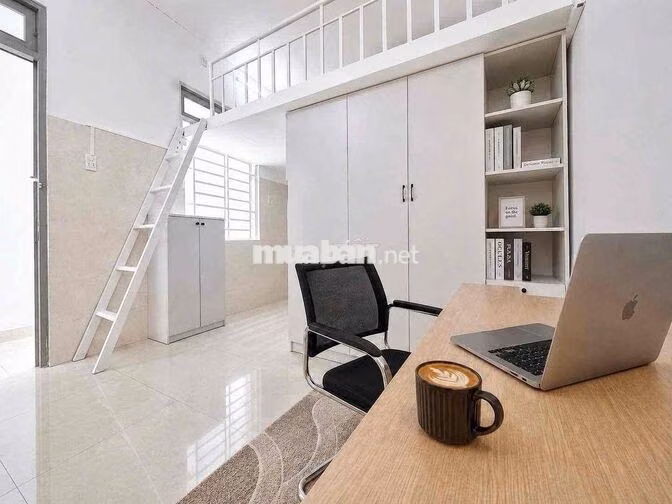 Phòng Gác gần HVHK / Etown / K300 - Full NT / Thang máy