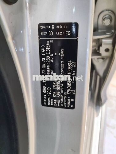 KIA MORNING NHẬP KHẨU 2010, TỰ ĐỘNG, ODO XỊN