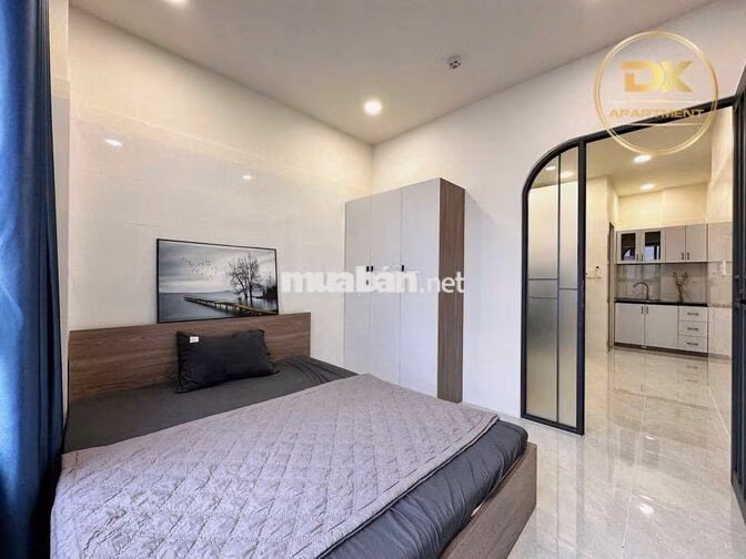 1PN ban công 40m² Full NT, thang máy, máy giặt riêng, gần ĐH Văn Lang