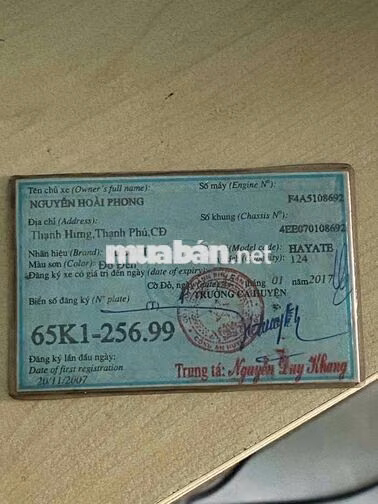 Suzuki Hayate 2007 Đỏ Đen 124cc