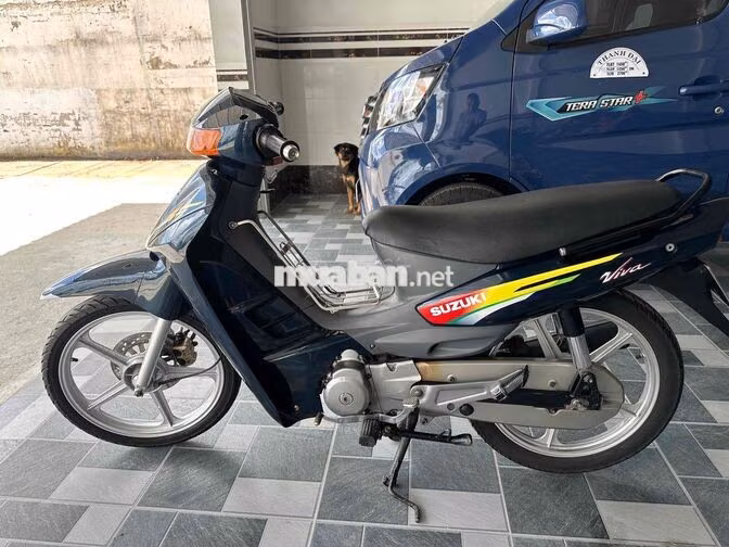 Xe số Suzuki Viva Thể thao Xanh đen