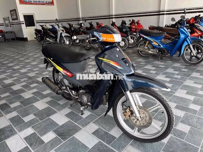 Xe số Suzuki Viva Thể thao Xanh đen