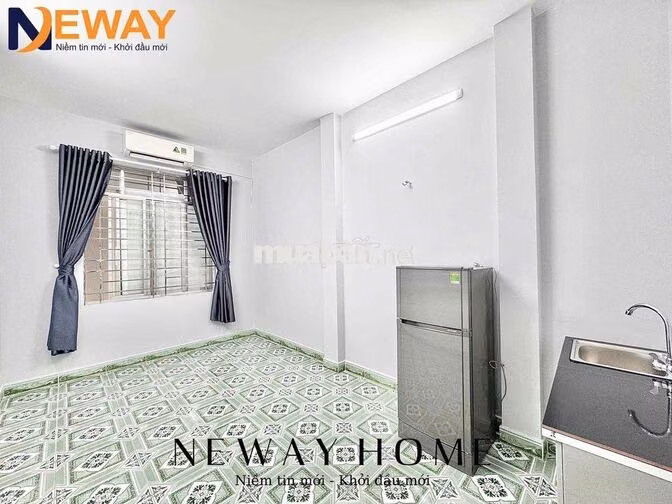 STUDIO CỬA SỔ TRỜI SẴN TỦ LẠNH, MÁY LẠNH, QUA ĐẠI HỌC VĂN HIẾN 10P
