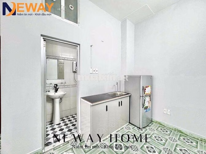 STUDIO CỬA SỔ TRỜI SẴN TỦ LẠNH, MÁY LẠNH, QUA ĐẠI HỌC VĂN HIẾN 10P