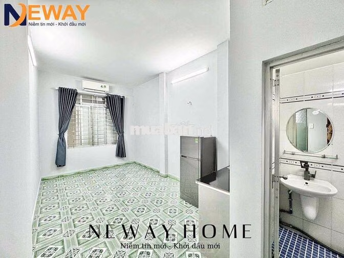 STUDIO CỬA SỔ TRỜI SẴN TỦ LẠNH, MÁY LẠNH, QUA ĐẠI HỌC VĂN HIẾN 10P