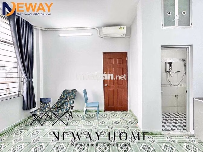 STUDIO CỬA SỔ TRỜI SẴN TỦ LẠNH, MÁY LẠNH, QUA ĐẠI HỌC VĂN HIẾN 10P