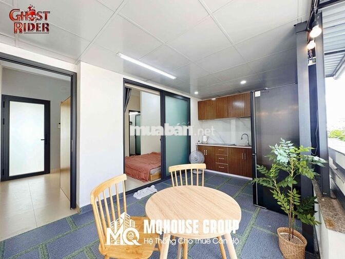 New 100% - Penthouse 1PN balcony, giặt riêng - Chợ Bà Chiểu, Bờ kè TS
