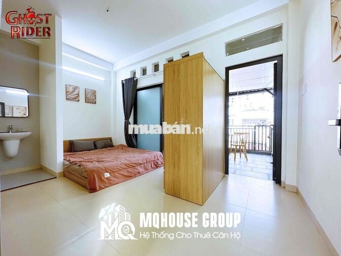 New 100% - Penthouse 1PN balcony, giặt riêng - Chợ Bà Chiểu, Bờ kè TS