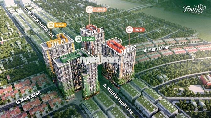 MỞ BÁN TÒA F2 FOURS TOWER GIÁ CĐT CĂN 2PN CHỈ 2,8 TỶ 