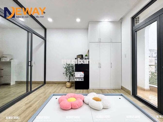 1 PHÒNG NGỦ, 1 PHÒNG KHÁCH BAN CÔNG FULL NỘI THẤT CAO CẤP,NHÀ MỚI 100%