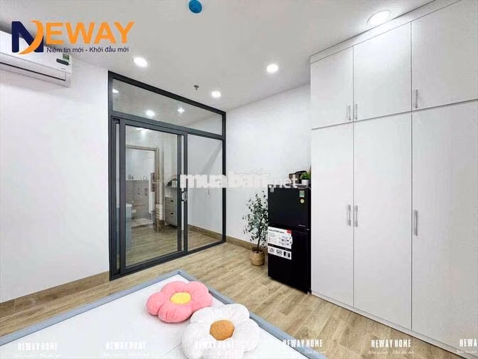 1 PHÒNG NGỦ, 1 PHÒNG KHÁCH BAN CÔNG FULL NỘI THẤT CAO CẤP,NHÀ MỚI 100%