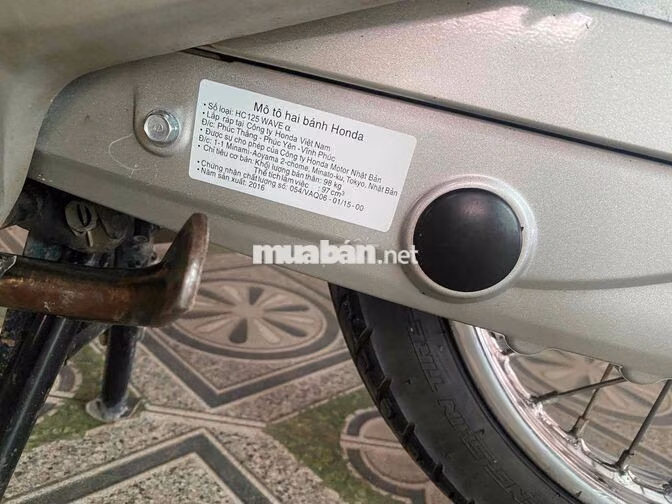 Honda Wave 2016 Trắng 200756 km