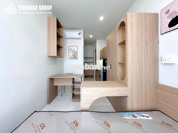CHO THUÊ STUDIO FULL NỘI THẤT - MGR - TÁCH BẾP - BAN CÔNG - SÂN BAY