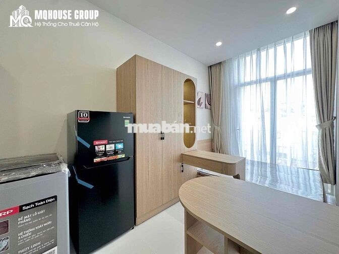 CHO THUÊ STUDIO FULL NỘI THẤT - MGR - TÁCH BẾP - BAN CÔNG - SÂN BAY