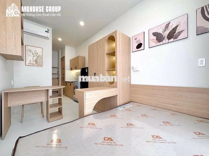 CHO THUÊ STUDIO FULL NỘI THẤT - MGR - TÁCH BẾP - BAN CÔNG - SÂN BAY