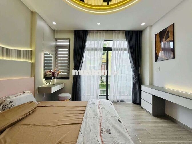 Cho thuê nguyên căn Siêu Phẩm Mới Đẹp Full Nội thất, Lê Văn Thọ p13 GV