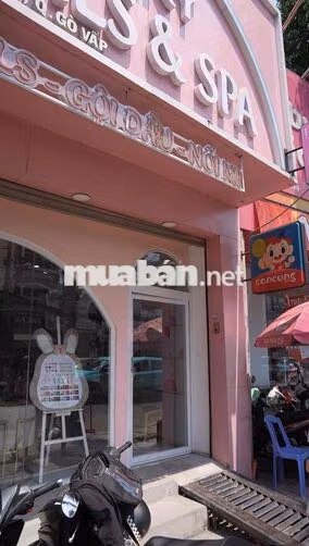 SANG TIỆM NAIL-MI-GỘI ĐẦU CAO CẤP NGAY NGÃ 4 GÒ VẤP, SIÊU RỘNG 2 LẦU