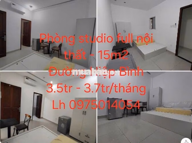 CHO THUÊ PHÒNG STUDIO FULL NT - ĐƯỜNG HIỆP BÌNH - HIỆP BÌNH CHÁNH