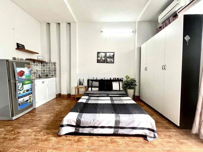 Phòng Studio đơn giản có Bancol riêng đầy đủ Nội Thất ngay Vườn Lài