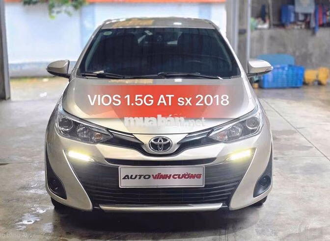 Toyota Vios 1.5G AT 2018 Vàng cát