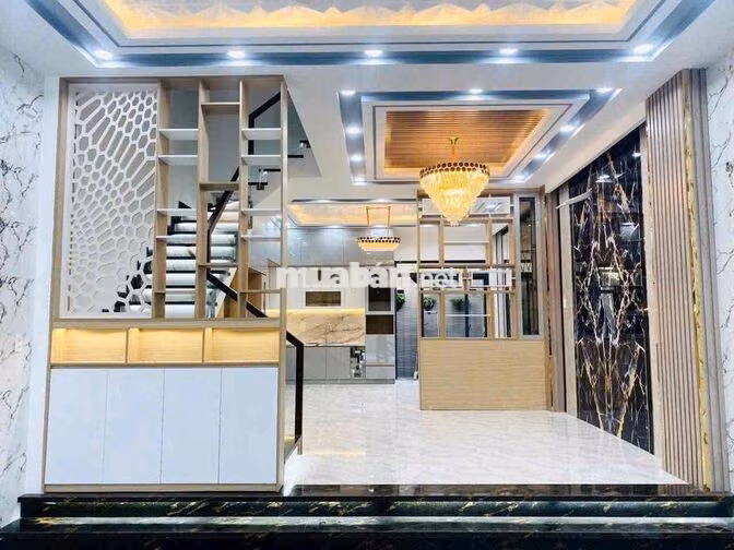 Nhà đẹp Green Riverside Nhà Bè – 5,4x14,8m – Ô tô đậu trong nhà