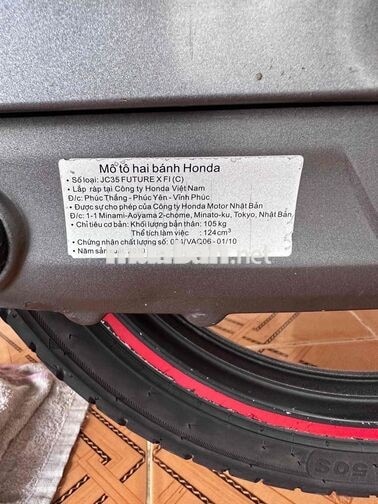 Honda Future X Fi 2010 Đỏ Bạc ( bs65 đúng chủ )