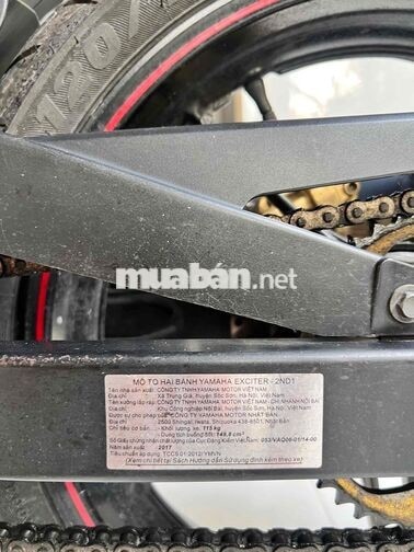 Cần Bán Exciter 150 2017 BSTP 9 Chủ Kí Giấy