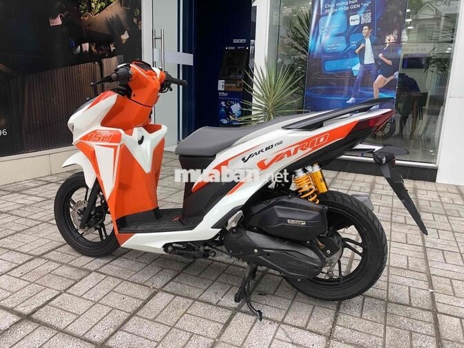 Honda Vario 150 2020 Trắng Cam Hồ Sơ Cầm Tay Sẵn