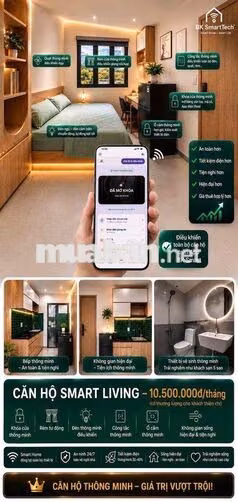 Căn hộ sư vạn hạnh q10 lắp sẵn hệ thống SmartHome