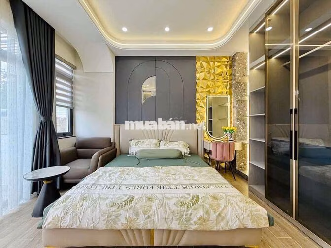 CHO THUÊ NHÀ NGUYÊN CĂN FULL NỘI THẤT 5PN 4WC PHƯỜNG 13 GÒ VẤP