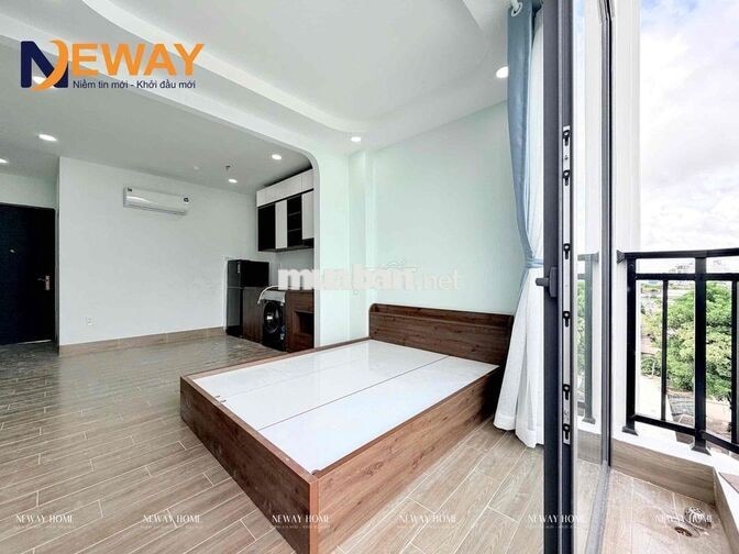 CHO THUÊ CĂN HỘ MỚI XÂY - FULL NỘI THẤT - MGR - BAN CÔNG NGAY HUIT