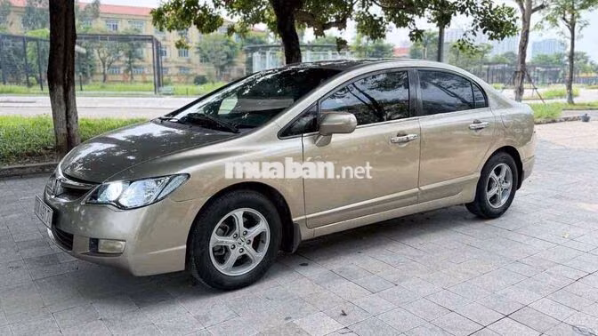 Honda Civic Sedan 2008 Số sàn Vàng cát