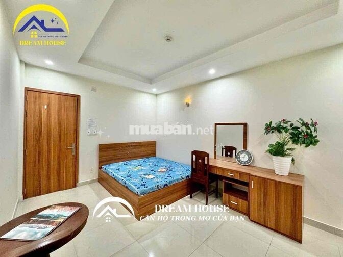 STUDIO SẴN NỘI THẤT CÓ BAN CÔNG CHUNG THOÁNG - THANG MÁY HẦM XE, HUIT