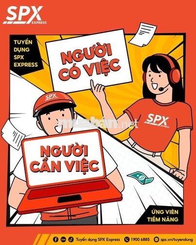 SPX EXPRESS PONG DRANG CẦN GẤP 4 NV GIAO HÀNG-20TR